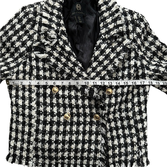 House of Harlow 1960 Houndstooth Tweed Blazer - Size Small - Picture 4 of 11